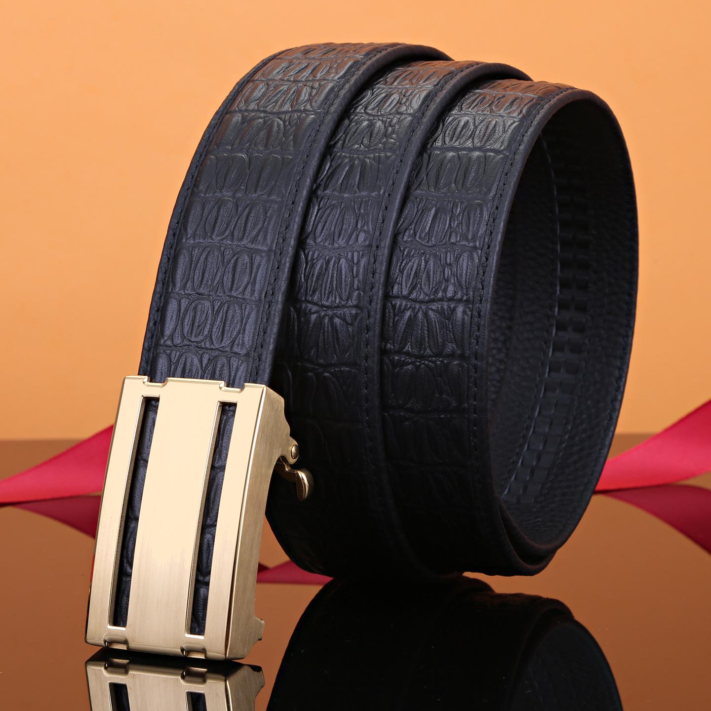 Men s High-End Crocodile Pattern Leather Belt with Stainless Steel Automatic Buckle 110cm
Men s High-End Crocodile Pattern Leather Belt with Stainless Steel Automatic Buckle 110cm