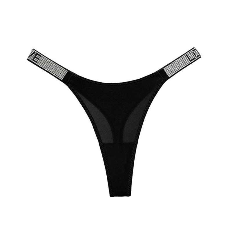 Женское весенне-летнее нижнее белье стринги для фитнеса и спорта с буквенным принтом M чёрный
Женское весенне-летнее нижнее белье стринги для фитнеса и спорта с буквенным принтом M чёрный