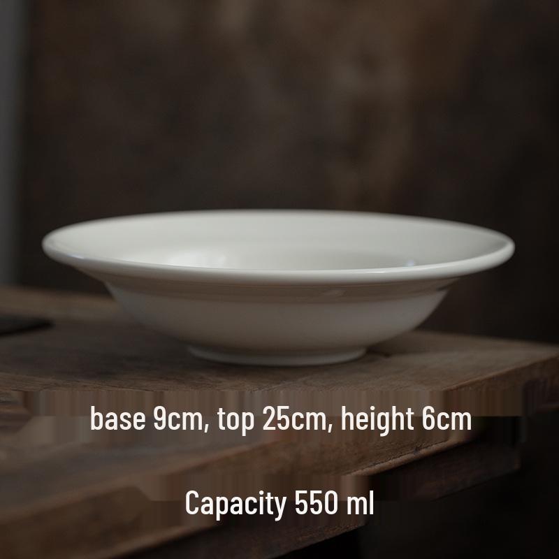 Rice White Dehua Porcelain Straw Hat Soup Plate: 10-Inch Deep Western Dinner & Pasta Plate
Rice White Dehua Porcelain Straw Hat Soup Plate: 10-Inch Deep Western Dinner & Pasta Plate