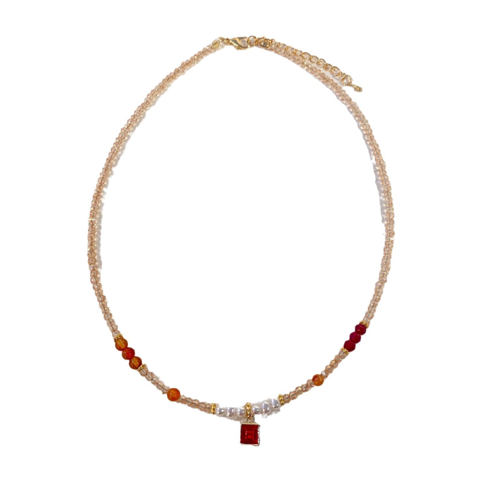 Sweet little fresh beaded splicing choker artificial crystal beading light luxury and versatile niche clavicle chain choker accessories
Sweet little fresh beaded splicing choker artificial crystal beading light luxury and versatile niche clavicle chain choker accessories