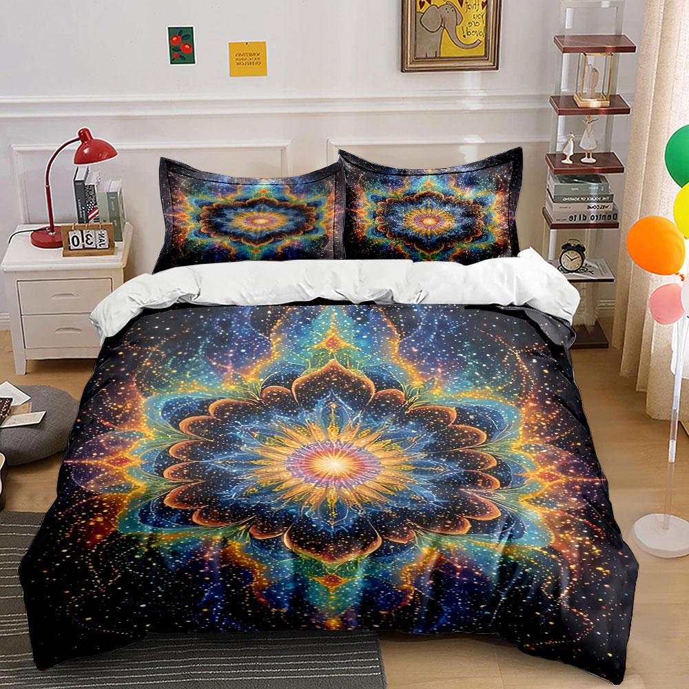 Colorful mandala with stars. Bedding sets Duvet cover sets Duvet covers Pillowcases(1 * Duvet Cover 2 * Pillowcases, without duvet insert) 135x200cm
Colorful mandala with stars. Bedding sets Duvet cover sets Duvet covers Pillowcases(1 * Duvet Cover 2 * Pillowcases, without duvet insert) 135x200cm
