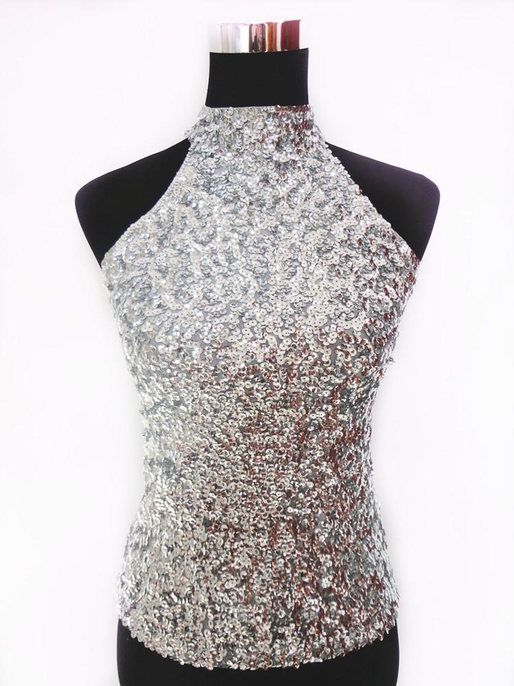 Korean Style Sequin Halter Tank Top - Women s Fashion Versatile Base Layer One Size срібло сірий колір
Korean Style Sequin Halter Tank Top - Women s Fashion Versatile Base Layer One Size срібло сірий колір