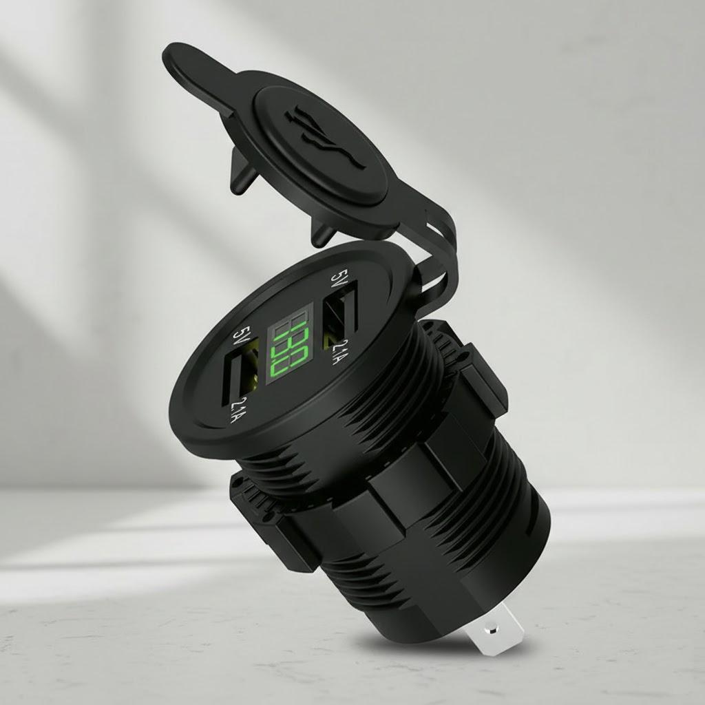 Car Cigarette Lighter Socket Splitter 2 USB Charger with LED Light Power Adapter for Motorcycle зелений
Car Cigarette Lighter Socket Splitter 2 USB Charger with LED Light Power Adapter for Motorcycle зелений