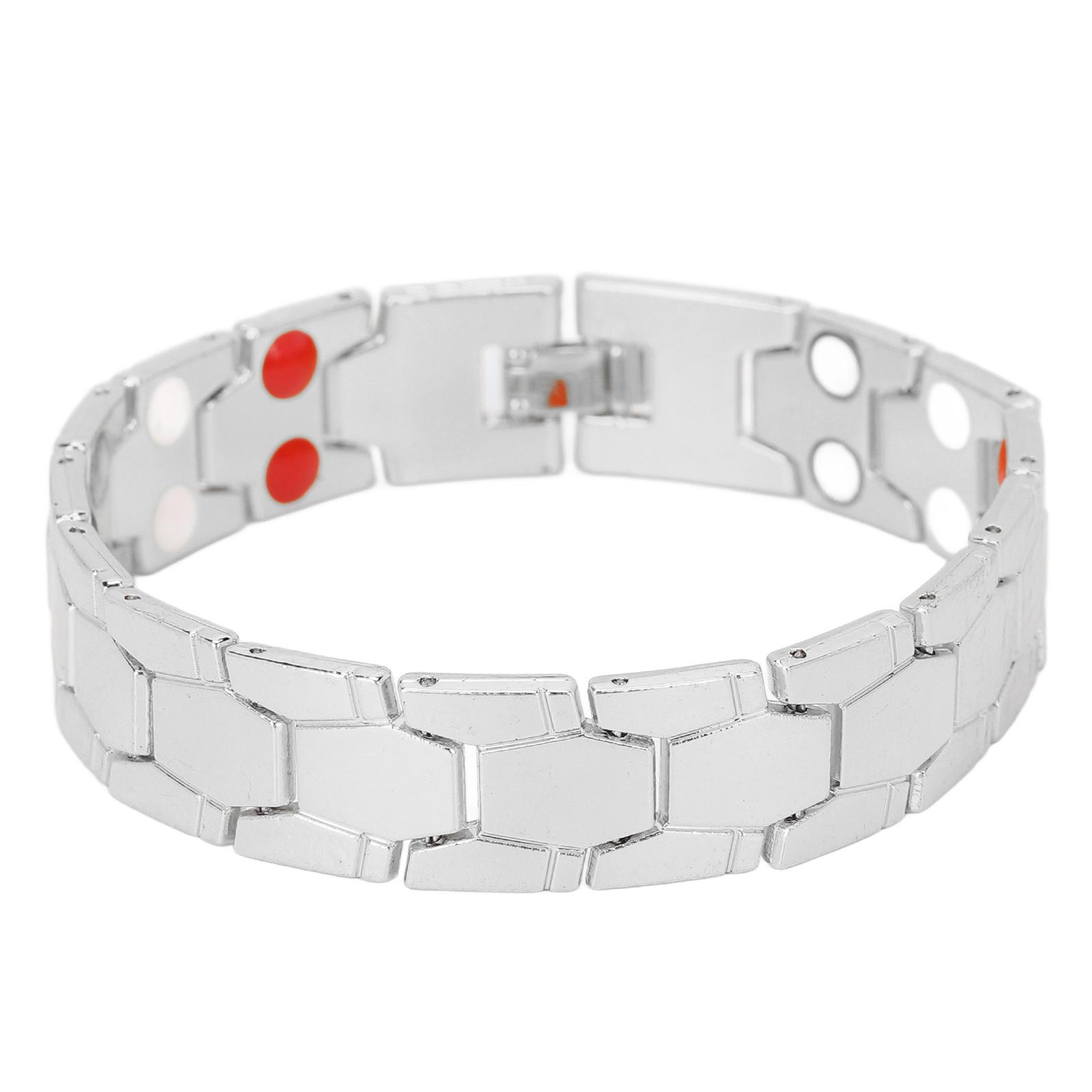 Magnet Therapy Bracelet Hexagon Design Improve Sleep Stylish Widen Titanium Steel Bracelets Jewelry Silver
Magnet Therapy Bracelet Hexagon Design Improve Sleep Stylish Widen Titanium Steel Bracelets Jewelry Silver