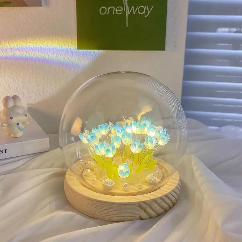 Light Night Ornaments Handmade DIY Bedside Artificial Tulip Flower LED Night Lamp Bedroom Desk Decor Birthday Gifts Table Lamp синій
Light Night Ornaments Handmade DIY Bedside Artificial Tulip Flower LED Night Lamp Bedroom Desk Decor Birthday Gifts Table Lamp синій