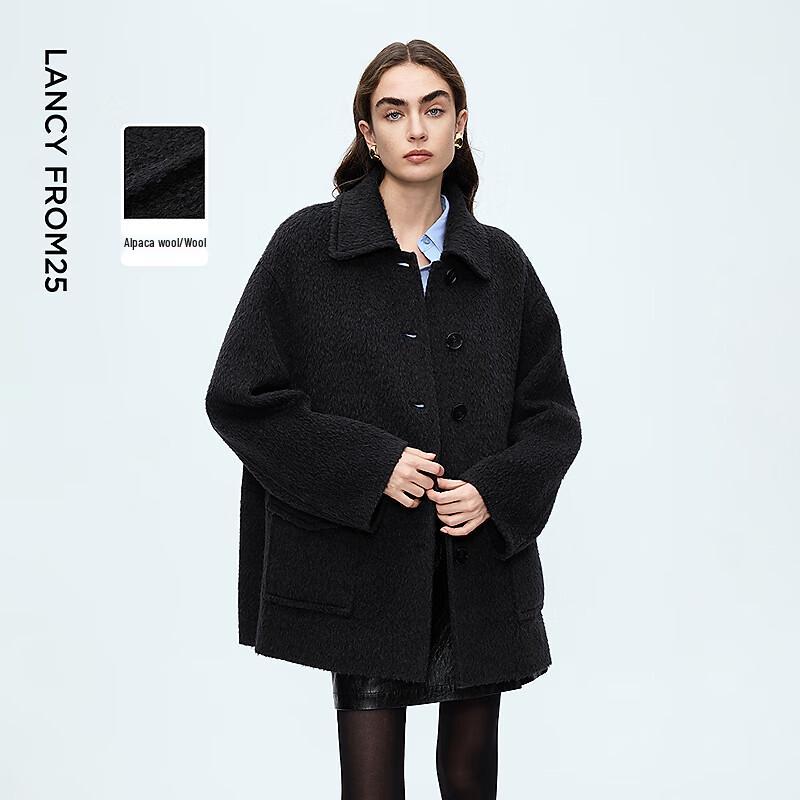 LANZI Women s Wool Blend Lapel Coat L
LANZI Women s Wool Blend Lapel Coat L