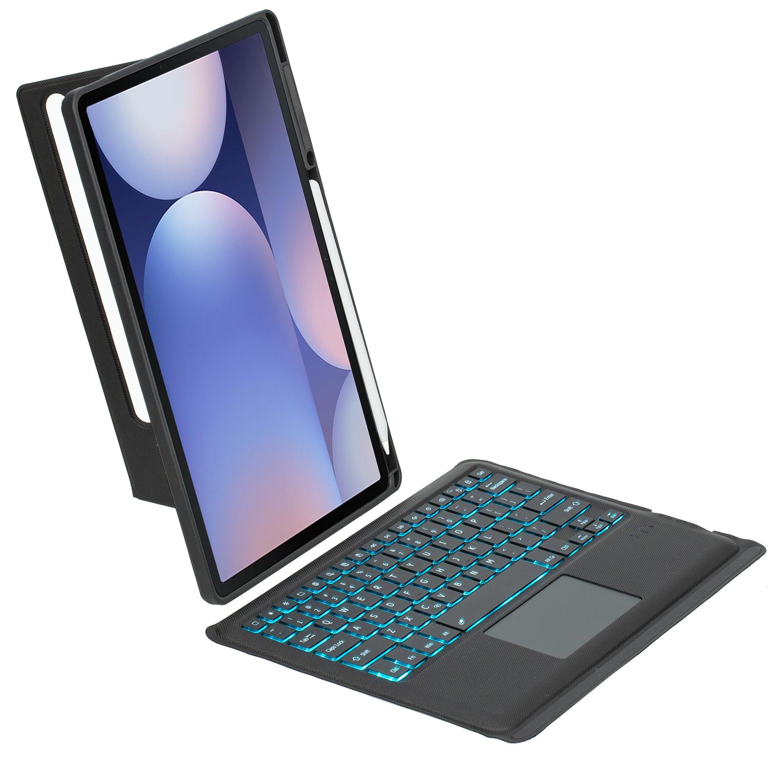 T810B-AS Keyboard Case for Galaxy Tab S10+ X820/S9 FE+ X610/X616/S9+ X810/X816B/X818U Leather Cover+Backlit Touchpad Bluetooth-compatible Keyboard A
T810B-AS Keyboard Case for Galaxy Tab S10+ X820/S9 FE+ X610/X616/S9+ X810/X816B/X818U Leather Cover+Backlit Touchpad Bluetooth-compatible Keyboard A