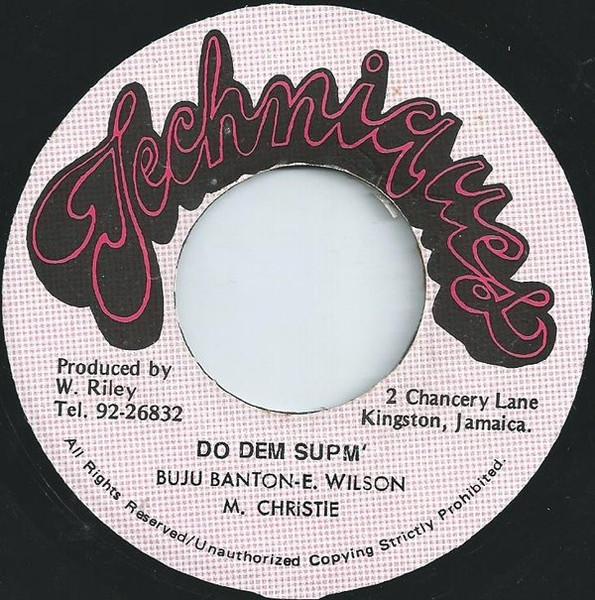 7inch Record BUJU BANTON / ERNEST WILSON / MAJOR - Do Dem Supm NONE Techniques Jamaica Reggae, Ska & Dub Used
7inch Record BUJU BANTON / ERNEST WILSON / MAJOR - Do Dem Supm NONE Techniques Jamaica Reggae, Ska & Dub Used