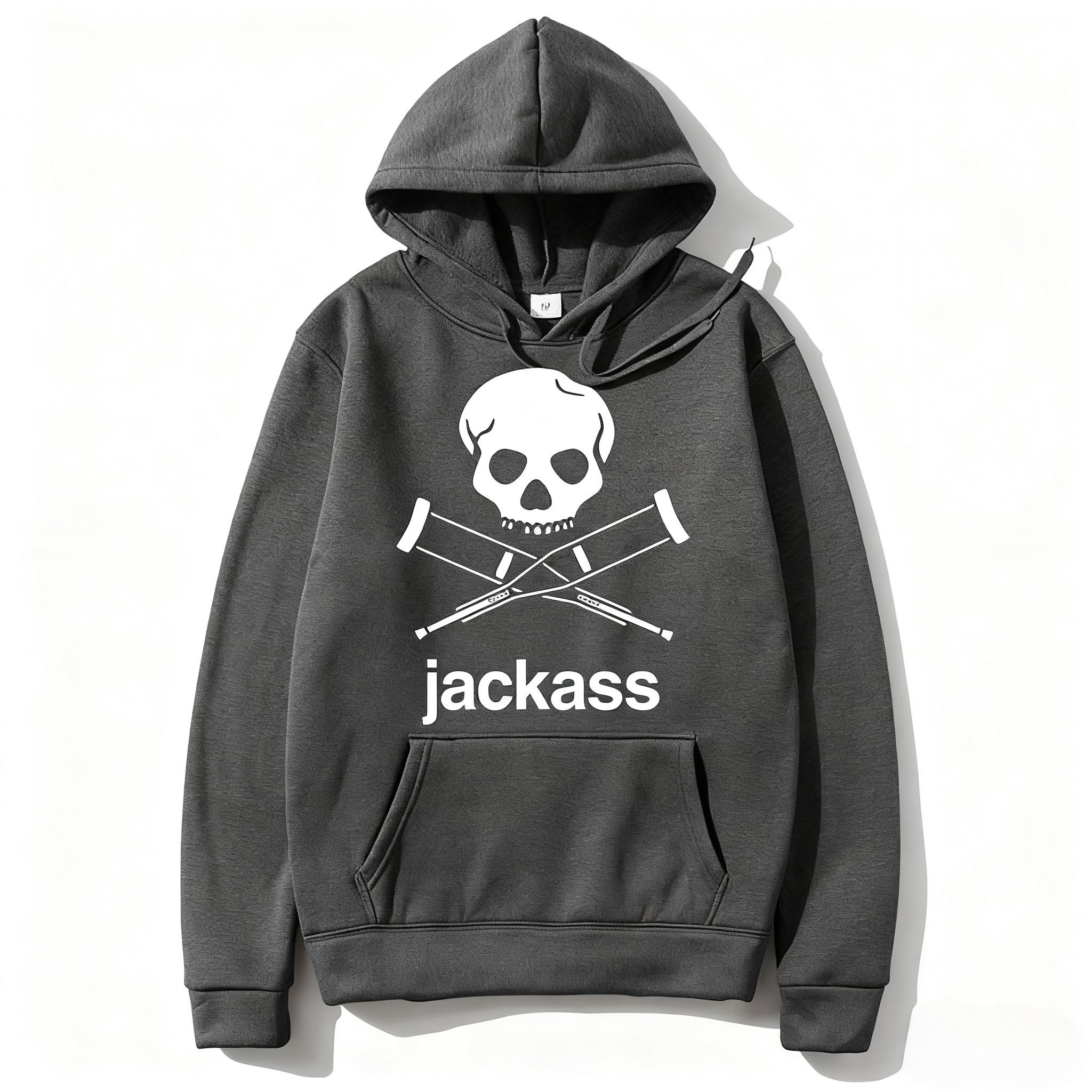 Jackass Logo Graphic Printed Black Hoodie Streetwear Casual Sweatshirt Fashion Men Women Vintage Loose Autumn and Winter Hoodies L
Jackass Logo Graphic Printed Black Hoodie Streetwear Casual Sweatshirt Fashion Men Women Vintage Loose Autumn and Winter Hoodies L