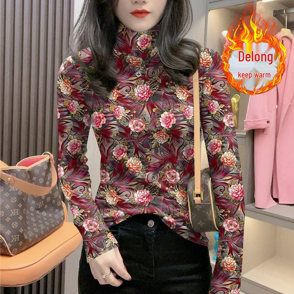Age-Defying High-Neck Floral Thermal Top for Middle & Senior Adults - Long-Sleeve Ribbed Base Layer for Autumn & Winter. M (up to 90 jin)
Age-Defying High-Neck Floral Thermal Top for Middle & Senior Adults - Long-Sleeve Ribbed Base Layer for Autumn & Winter. M (up to 90 jin)