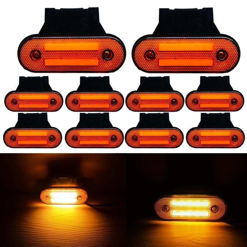 4pcs/10pcs 12V-24V Truck Side Marker Light LED Trailer Lights Reflector Bus Van Clearance Lights For DAF truck For Isuzu
4pcs/10pcs 12V-24V Truck Side Marker Light LED Trailer Lights Reflector Bus Van Clearance Lights For DAF truck For Isuzu