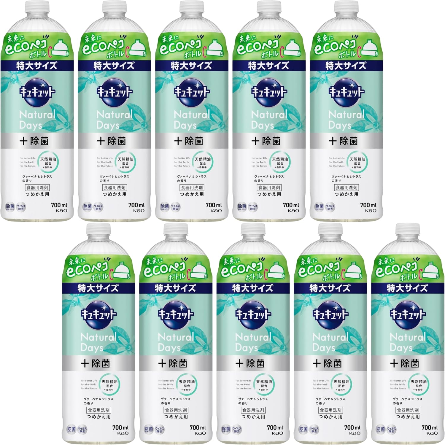 Kao CuCute Natural Days дезинфицирующее средство для мытья посуды с ароматом вербены и цитрусовых, сменный блок, набор из 10 шт. 8LINK + &
Kao CuCute Natural Days дезинфицирующее средство для мытья посуды с ароматом вербены и цитрусовых, сменный блок, набор из 10 шт. 8LINK + &