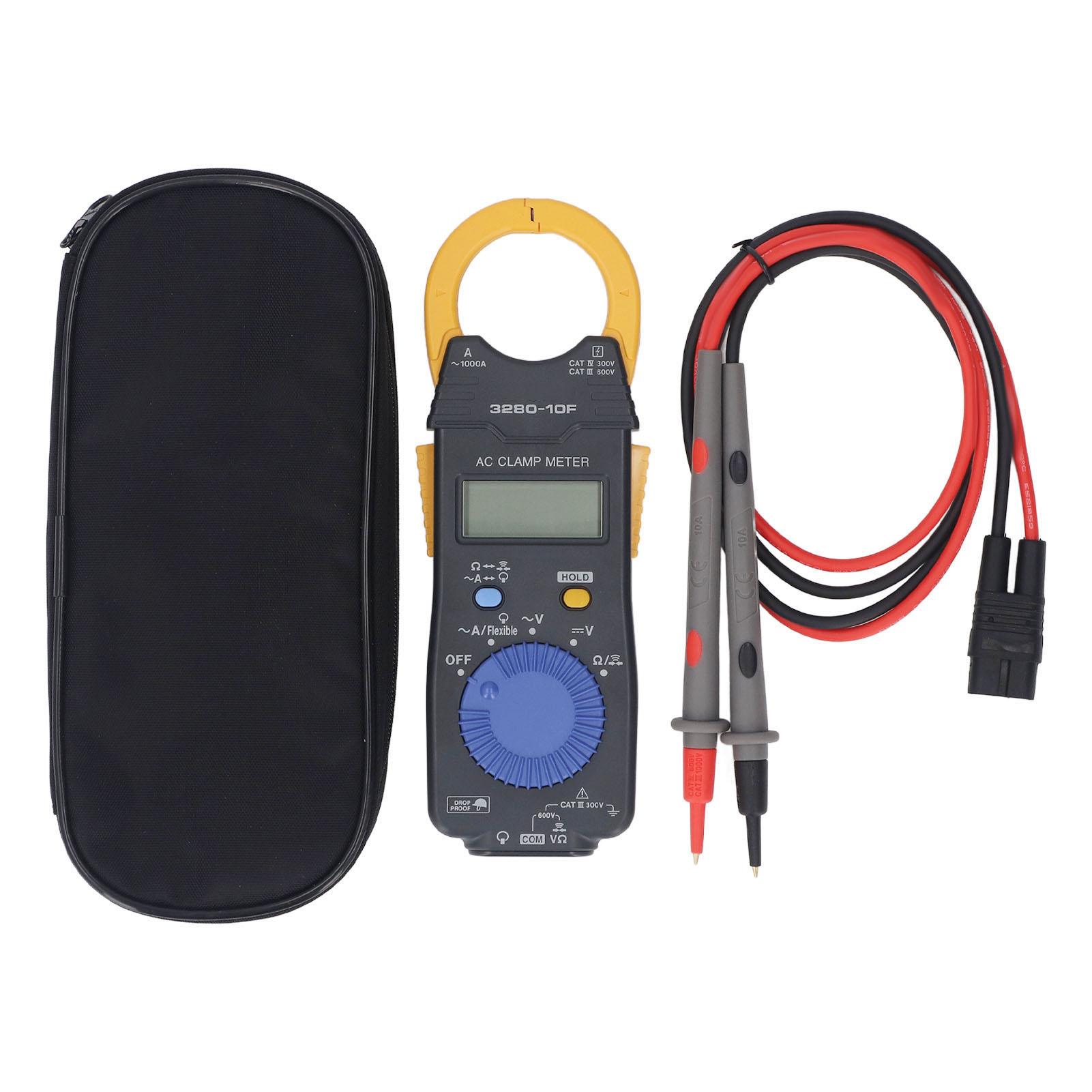 Digital Clamp Meter Super Slim AC Voltage Current Resistor Tester with DMM Function 600V 1000A
Digital Clamp Meter Super Slim AC Voltage Current Resistor Tester with DMM Function 600V 1000A