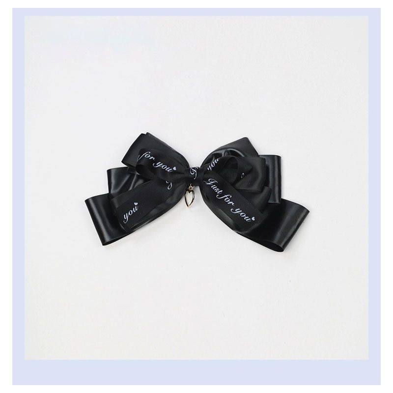 Dark Bow Hairpin Brooch Black Japanese Handmade Headdress Double Ponytail Hair Accessories for Women
Dark Bow Hairpin Brooch Black Japanese Handmade Headdress Double Ponytail Hair Accessories for Women