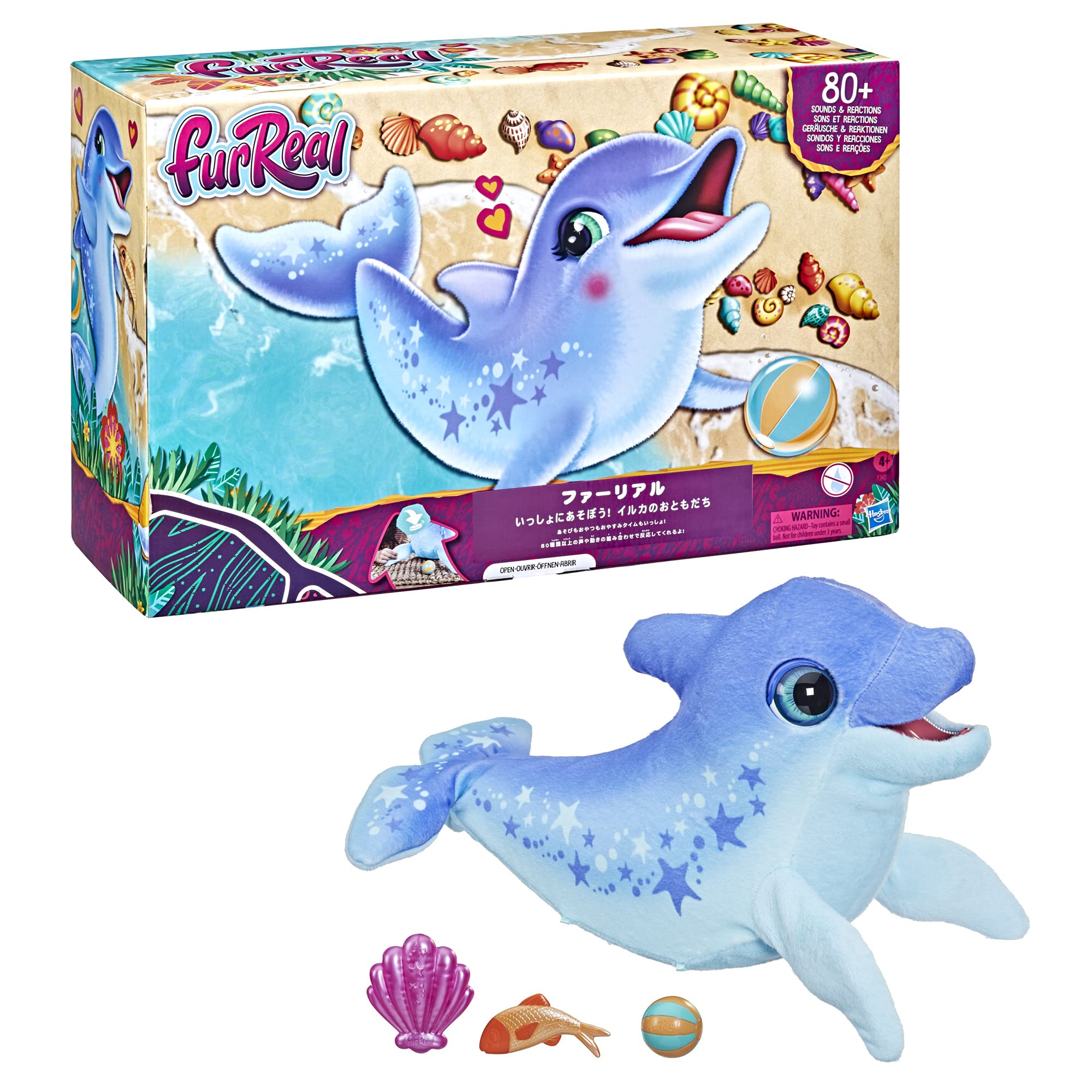 Hasbro Fur Real play Дельфин реагирует более чем 80 комбинациями звуков и общения интерактивный электронный электрический мягкий аниматроник для
Hasbro Fur Real play Дельфин реагирует более чем 80 комбинациями звуков и общения интерактивный электронный электрический мягкий аниматроник для