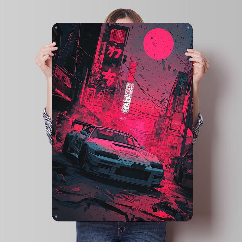 Cyberpunk Car Racing in Neon City Poster Customized Vintage Metal Signs Wall Art Retro Tin Plaque for Garage Man Cave Wand Deko 7.9x11.8In(20x30cm)
Cyberpunk Car Racing in Neon City Poster Customized Vintage Metal Signs Wall Art Retro Tin Plaque for Garage Man Cave Wand Deko 7.9x11.8In(20x30cm)