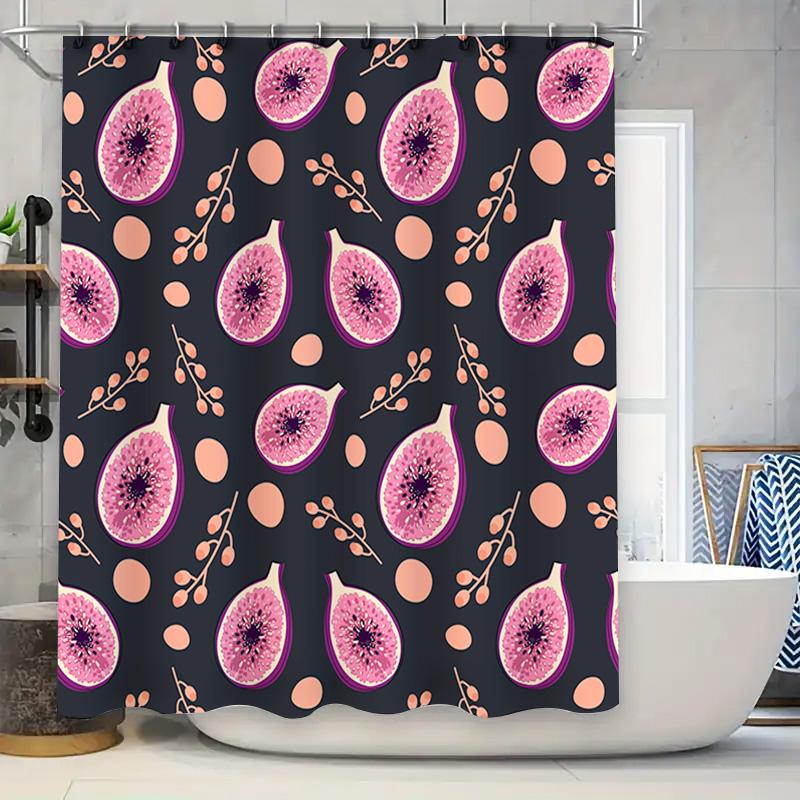 Vibrant Fig Pattern Shower Curtain Pink White Made With Polyester For Bathroom Decor W60H190(CM)-1 Pcs
Vibrant Fig Pattern Shower Curtain Pink White Made With Polyester For Bathroom Decor W60H190(CM)-1 Pcs