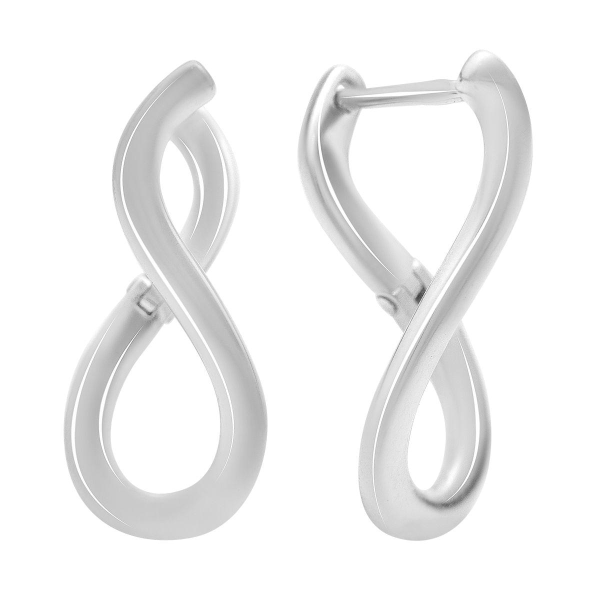 Silver earrings without stones (2203223)
Silver earrings without stones (2203223)