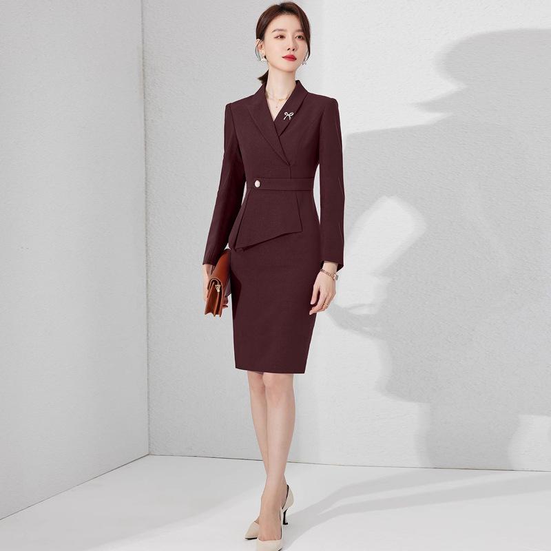 High-End Dark Red Professional Women s Slimming Bodycon Dress with Belly Cover - Spring & Autumn Collection L
High-End Dark Red Professional Women s Slimming Bodycon Dress with Belly Cover - Spring & Autumn Collection L