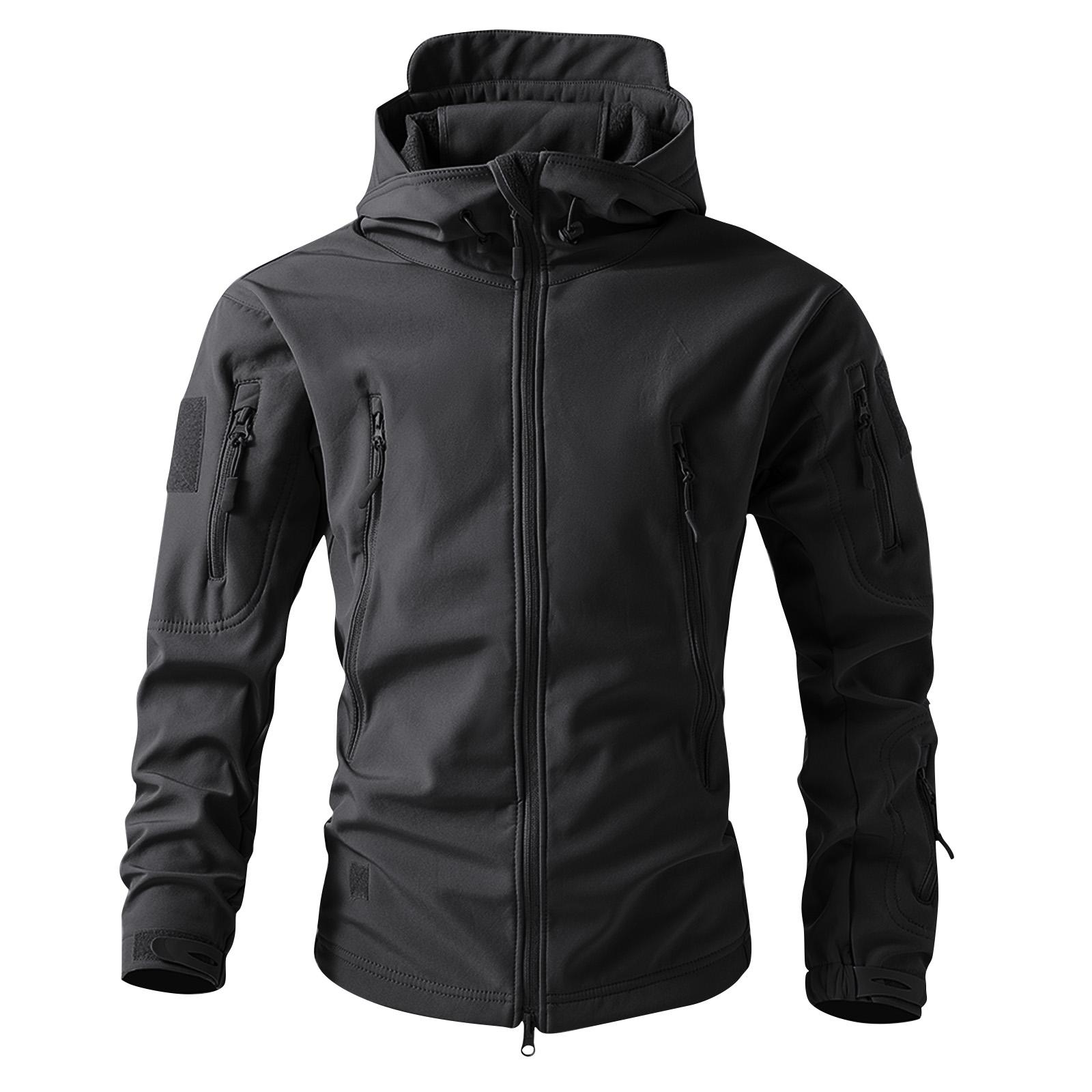 Mens Hooded Jacket Outdoor Windproof Style Full Zip Coat for Hiking Hunting Fishing L чёрный
Mens Hooded Jacket Outdoor Windproof Style Full Zip Coat for Hiking Hunting Fishing L чёрный