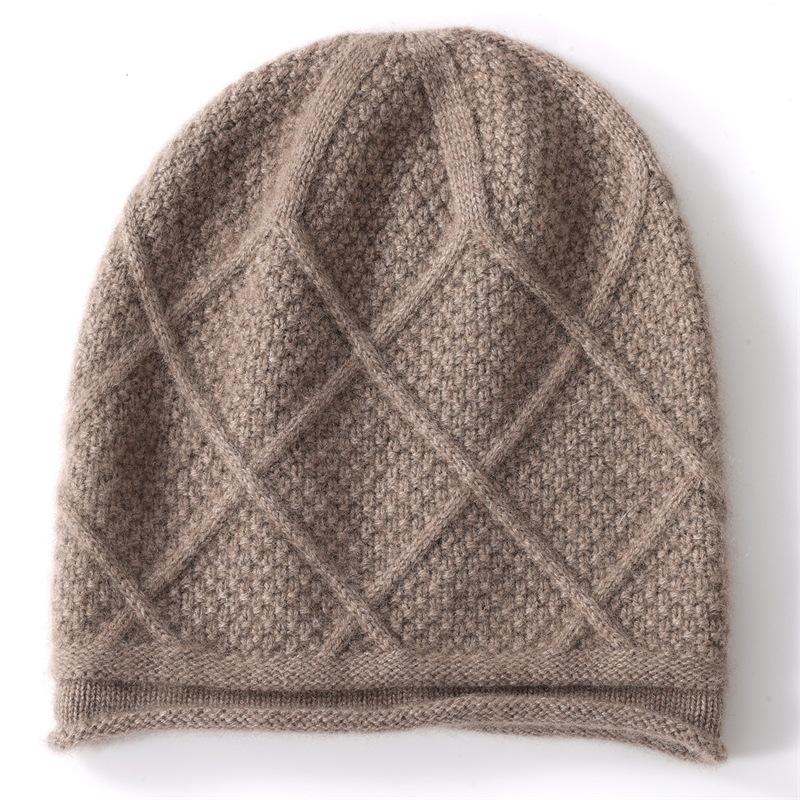 Cashmere Autumn and Winter New Unisex Solid Color Diamond Jacquard Warm Ear Protection Hat Knitted Baotou Hat Q9790QQ-one size
Cashmere Autumn and Winter New Unisex Solid Color Diamond Jacquard Warm Ear Protection Hat Knitted Baotou Hat Q9790QQ-one size