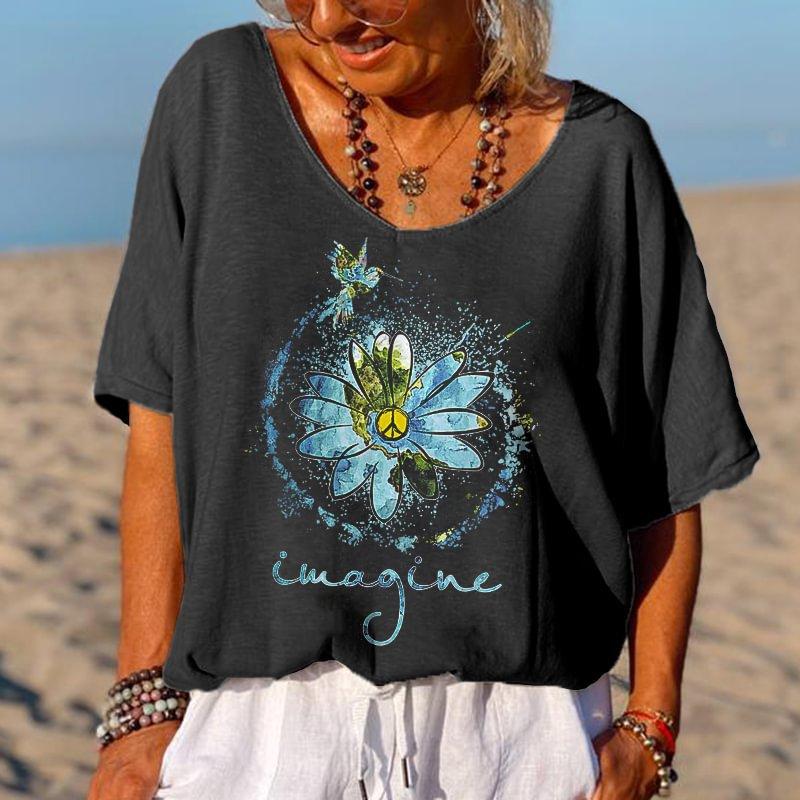 Plus Size Women Clothes Summer Casual Short Sleeved Blouses Loose T-shirts Printed Tops Ladies Fashion V-neck Cotton Shirts XXXL
Plus Size Women Clothes Summer Casual Short Sleeved Blouses Loose T-shirts Printed Tops Ladies Fashion V-neck Cotton Shirts XXXL