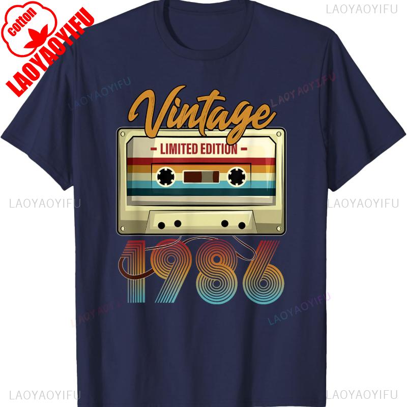Vintage 1986 40th Birthday Cassette Tape for Unisex Women BDay Trending TShirt Fashion Streetwear Adult Printed Tshirt Tops 4XL
Vintage 1986 40th Birthday Cassette Tape for Unisex Women BDay Trending TShirt Fashion Streetwear Adult Printed Tshirt Tops 4XL