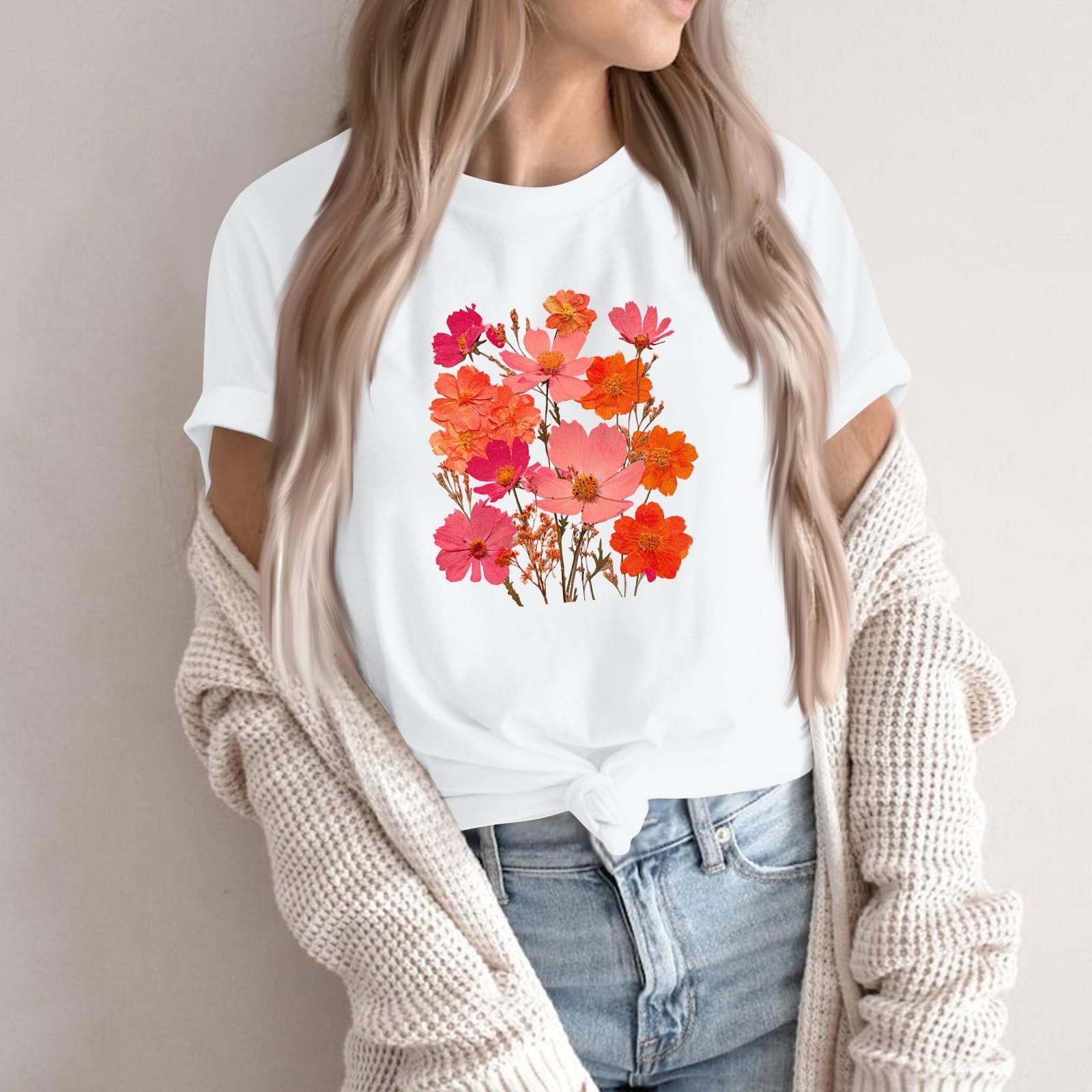 Women s Fashion Casual Printed Round Neck Short Sleeved Pullover T-Shirt Top S білий
Women s Fashion Casual Printed Round Neck Short Sleeved Pullover T-Shirt Top S білий