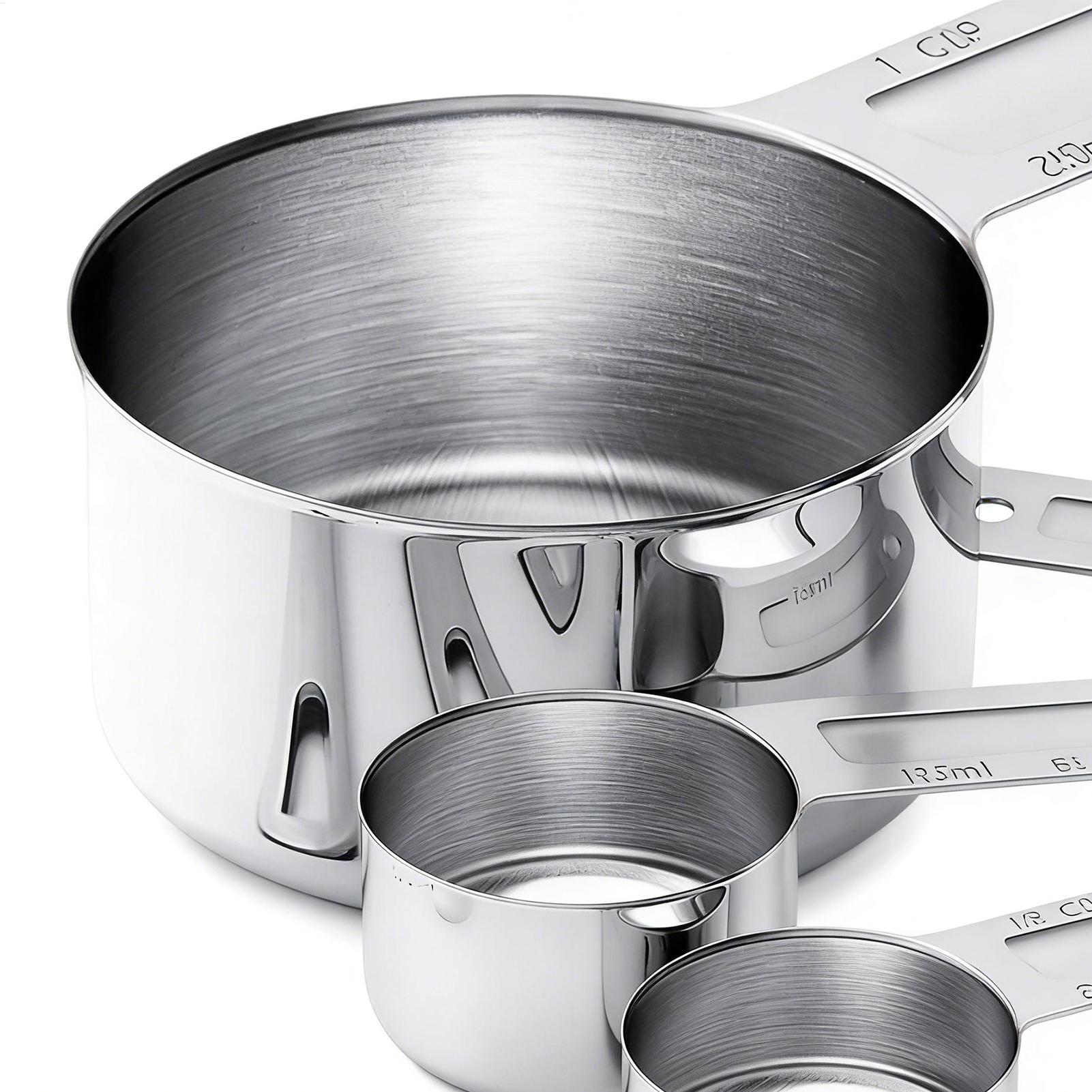 Metal Measuring Cups Accurate Stackable Stainless Steel Kitchen Gadgets With Spoons Dry & Liquid Ingredient Measuring Cups Set China Mainland
Metal Measuring Cups Accurate Stackable Stainless Steel Kitchen Gadgets With Spoons Dry & Liquid Ingredient Measuring Cups Set China Mainland