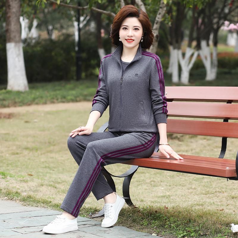 Women s Spring/Fall Casual Sportswear Set: Loose Fit Long-Sleeve Jacket & Sweatshirt, Plus Size, 2-Piece for Middle-Aged & Elderly XXXL
Women s Spring/Fall Casual Sportswear Set: Loose Fit Long-Sleeve Jacket & Sweatshirt, Plus Size, 2-Piece for Middle-Aged & Elderly XXXL