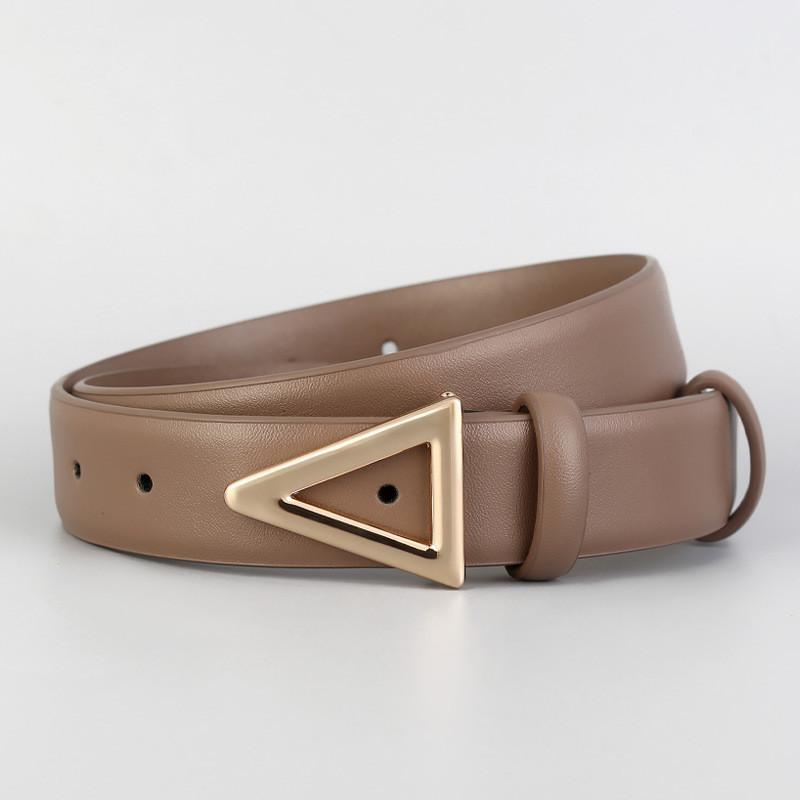 Womens Fashion Leather Belt With Triangle Buckle For Casual And Office Wear абрикосовий
Womens Fashion Leather Belt With Triangle Buckle For Casual And Office Wear абрикосовий