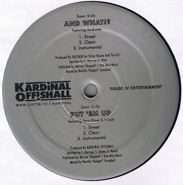 12inch Record KARDINAL OFFISHALL - And What / Put Em Up FIV1204 Figure IV Enter 1999 Canada Rap & Hip-Hop/R&B Used
12inch Record KARDINAL OFFISHALL - And What / Put Em Up FIV1204 Figure IV Enter 1999 Canada Rap & Hip-Hop/R&B Used