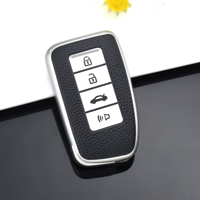 Кожаный чехол для ключей из ТПУ с 4 кнопками, чехол-держатель для Lexus NX GS RX IS ES GX LX RC 200 250 350 LS 450H, аксессуары для защиты брелка серебряный
Кожаный чехол для ключей из ТПУ с 4 кнопками, чехол-держатель для Lexus NX GS RX IS ES GX LX RC 200 250 350 LS 450H, аксессуары для защиты брелка серебряный