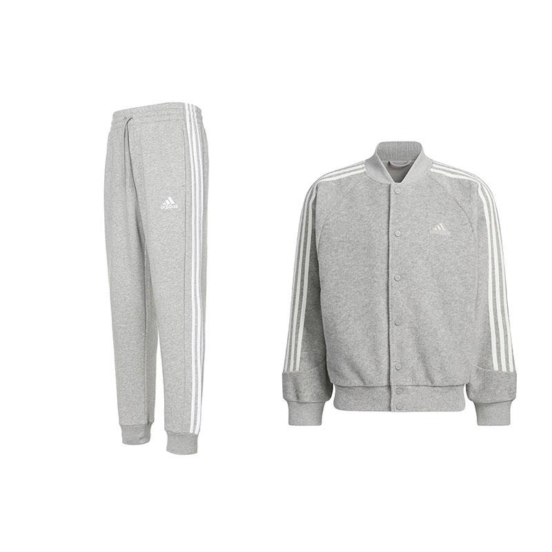 Adidas Logo Stripe Lace-Up Vintage Long Pants Long Sleeve Baseball Collar Single-Breasted Jacket Casual Sports Suit Men suit Gray JI6639+IJ6494 S
Adidas Logo Stripe Lace-Up Vintage Long Pants Long Sleeve Baseball Collar Single-Breasted Jacket Casual Sports Suit Men suit Gray JI6639+IJ6494 S