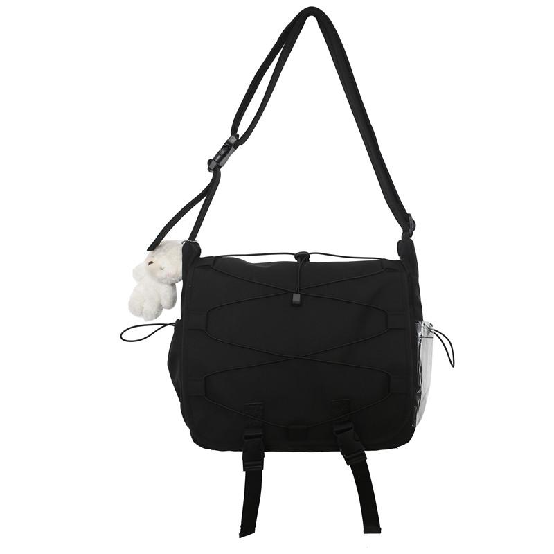Fashion Crossbody Ita Bag Waterproof Nylon Women Shoulder Bags Clear PVC Pins Display Ita Bags Female Tote Students Book Bag M
Fashion Crossbody Ita Bag Waterproof Nylon Women Shoulder Bags Clear PVC Pins Display Ita Bags Female Tote Students Book Bag M