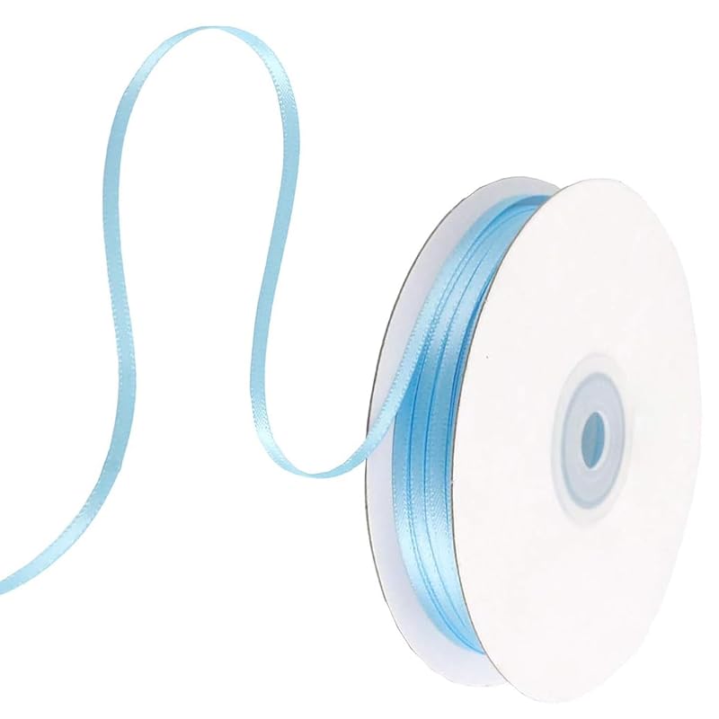 double sided satin ribbon light blue width 3 mm Extra fine 100 yards long Approximately 91 meters large capacity gift wrapping ribbon bowknot
double sided satin ribbon light blue width 3 mm Extra fine 100 yards long Approximately 91 meters large capacity gift wrapping ribbon bowknot
