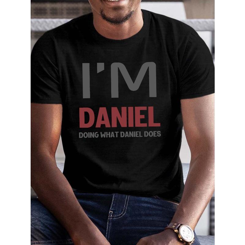 European sizes Plus Size Men s Summer T-shirt, I M Daniel Doing What Daniel Does Graphic Print Short Sleeve Tees 4XL чорний
European sizes Plus Size Men s Summer T-shirt, I M Daniel Doing What Daniel Does Graphic Print Short Sleeve Tees 4XL чорний
