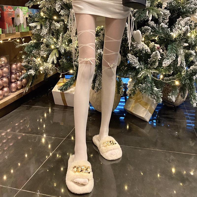 Sexy black stockings for women, summer thin style with spliced bow ties, white stockings for women, pure desire pantyhose Average Size(75-130Jin
Sexy black stockings for women, summer thin style with spliced bow ties, white stockings for women, pure desire pantyhose Average Size(75-130Jin