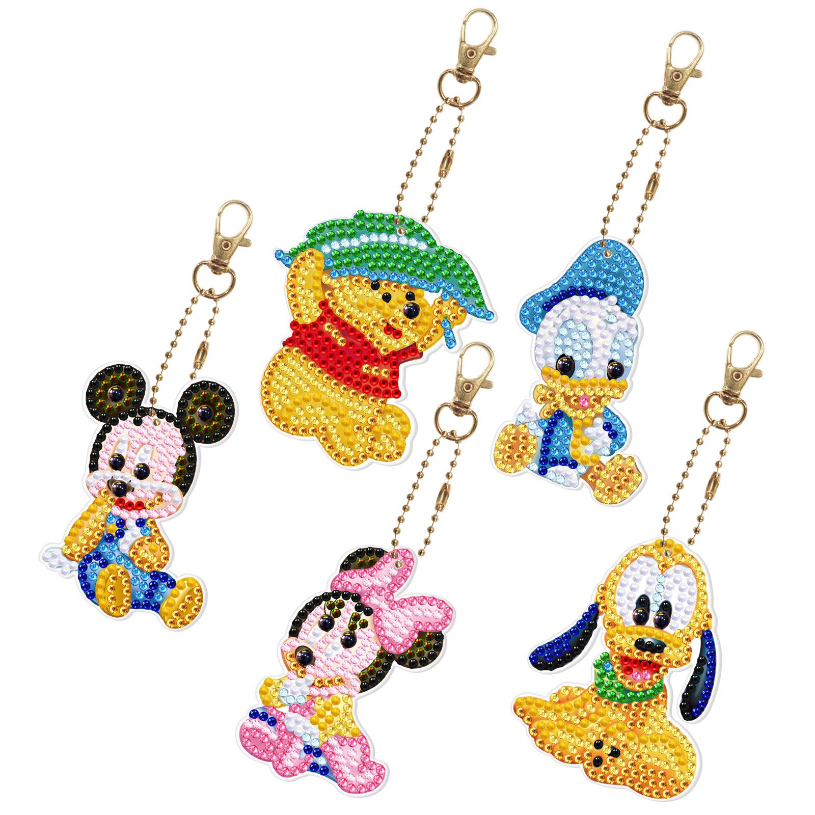 Disney Mickey Minnie Donald Duck DIY Cartoon Diamond Painting Keychains Childrens Birthday Gifts Cartoon Bag Charms and Souvenirs B
Disney Mickey Minnie Donald Duck DIY Cartoon Diamond Painting Keychains Childrens Birthday Gifts Cartoon Bag Charms and Souvenirs B