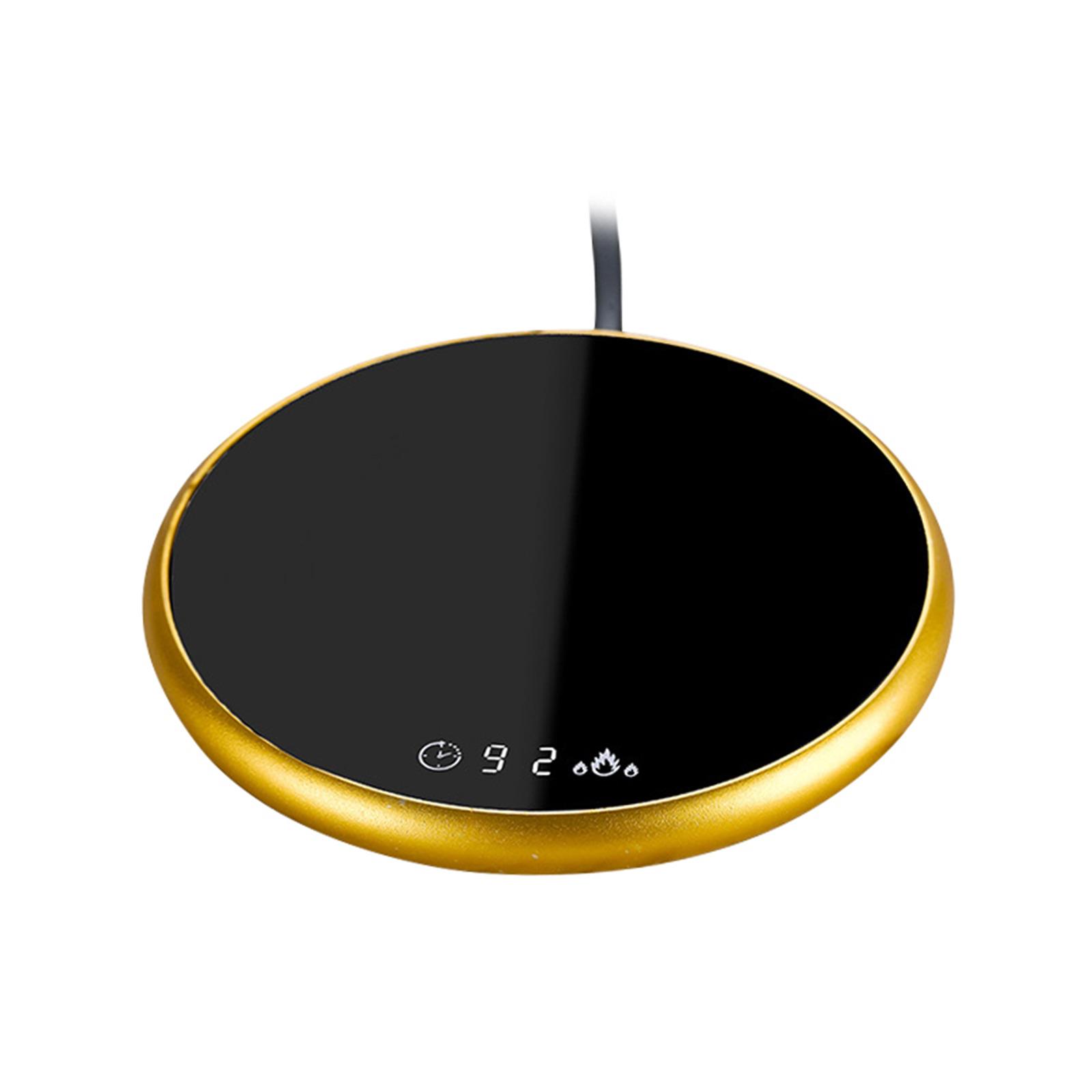 Портативная грелка для кружек для кофе, умная термостатическая плита для подогрева молока, чая, воды, нагреватель с настройками температуры золотой