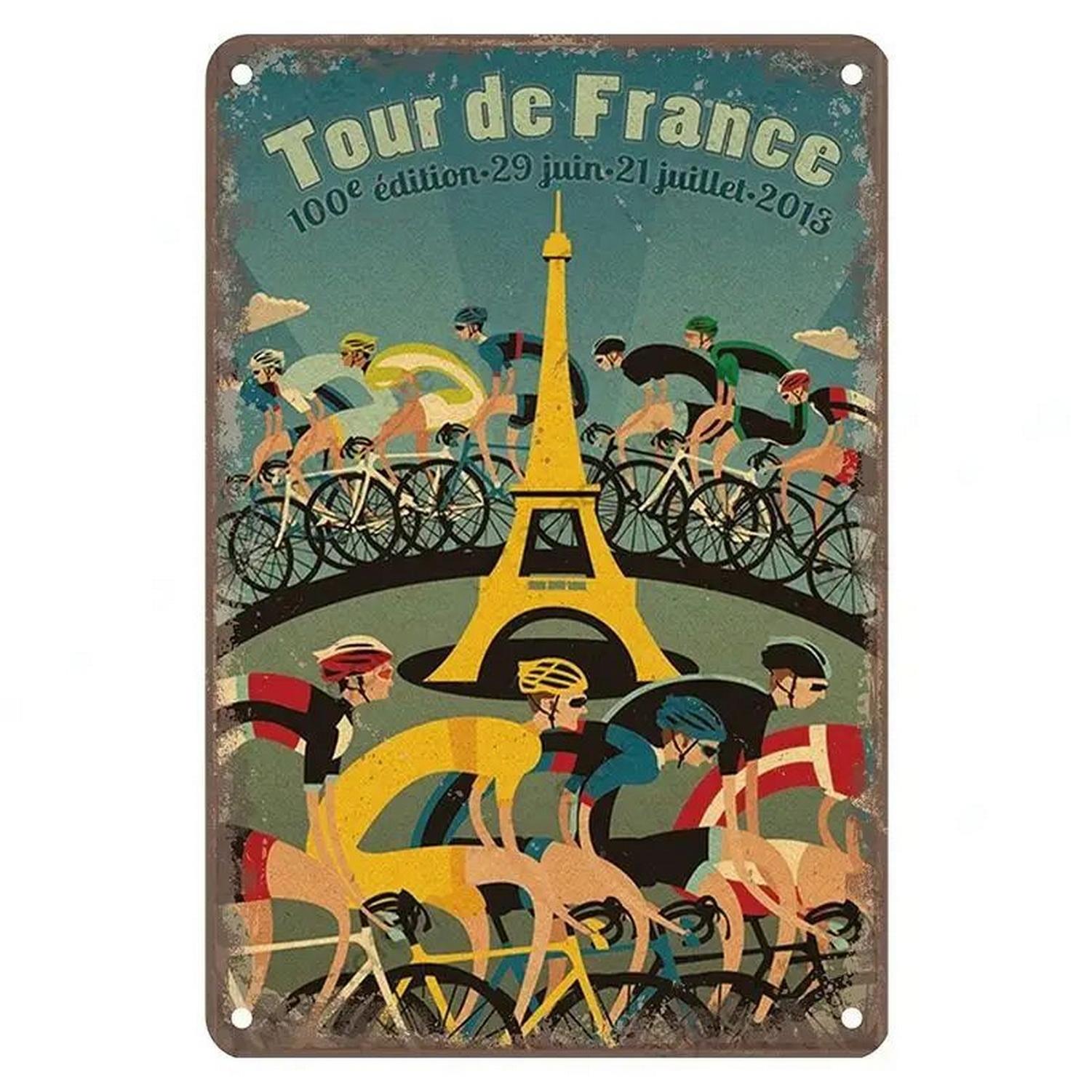 Металлическая жестяная вывеска Tour De France Велосипедный спорт настенное украшение табличка винтажный постер железная картина для Man Cave Home Cafe Garden Club Bar 20x30cm
Металлическая жестяная вывеска Tour De France Велосипедный спорт настенное украшение табличка винтажный постер железная картина для Man Cave Home Cafe Garden Club Bar 20x30cm