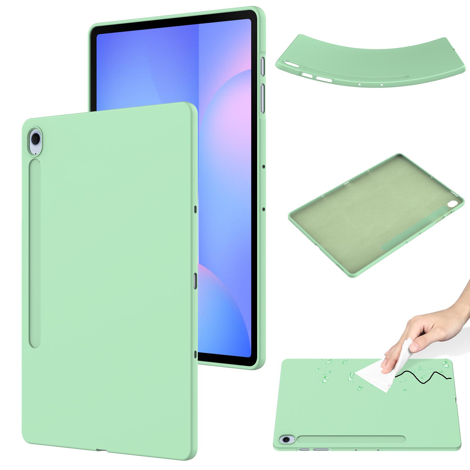 For Samsung Galaxy Tab S10 FE+ Case Liquid Silicone Anti-Scratch Tablet Cover Green
For Samsung Galaxy Tab S10 FE+ Case Liquid Silicone Anti-Scratch Tablet Cover Green