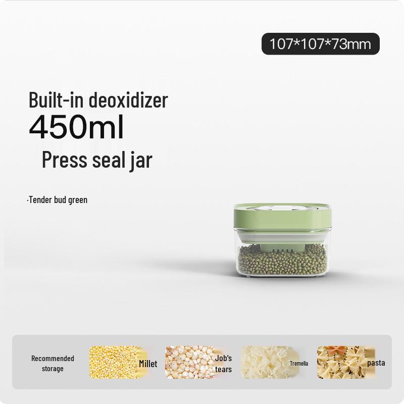 Snap-Press Sealed Food-Grade Storage Jar for Grains, Cereals, Coffee, and More
Snap-Press Sealed Food-Grade Storage Jar for Grains, Cereals, Coffee, and More