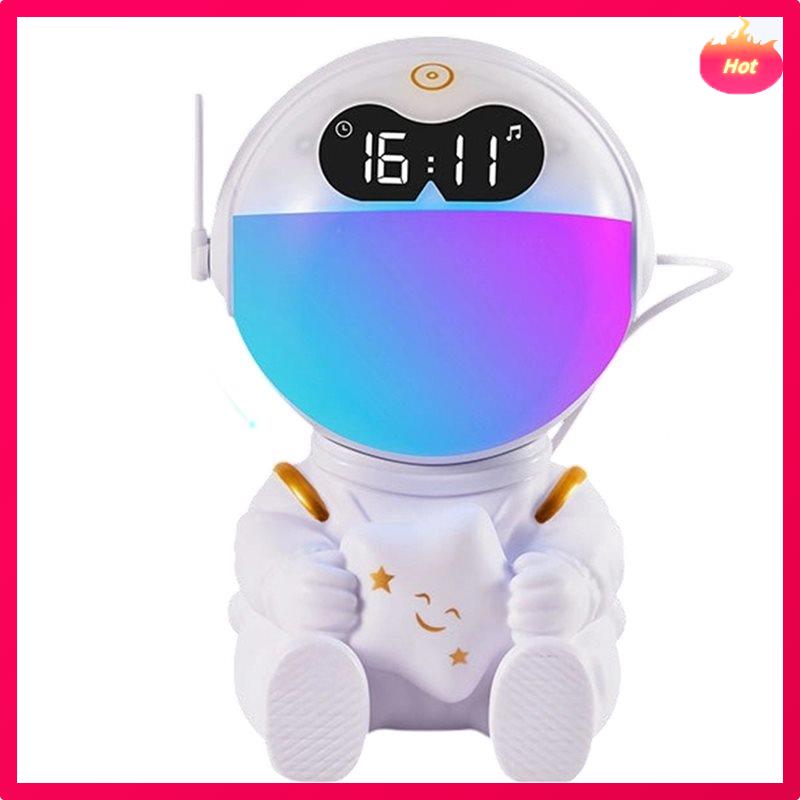 Astronaut Smart Night Light Clock With Timer, Wake-Up Function, Ambient Lighting, And Feature BT White Noise LED
Astronaut Smart Night Light Clock With Timer, Wake-Up Function, Ambient Lighting, And Feature BT White Noise LED