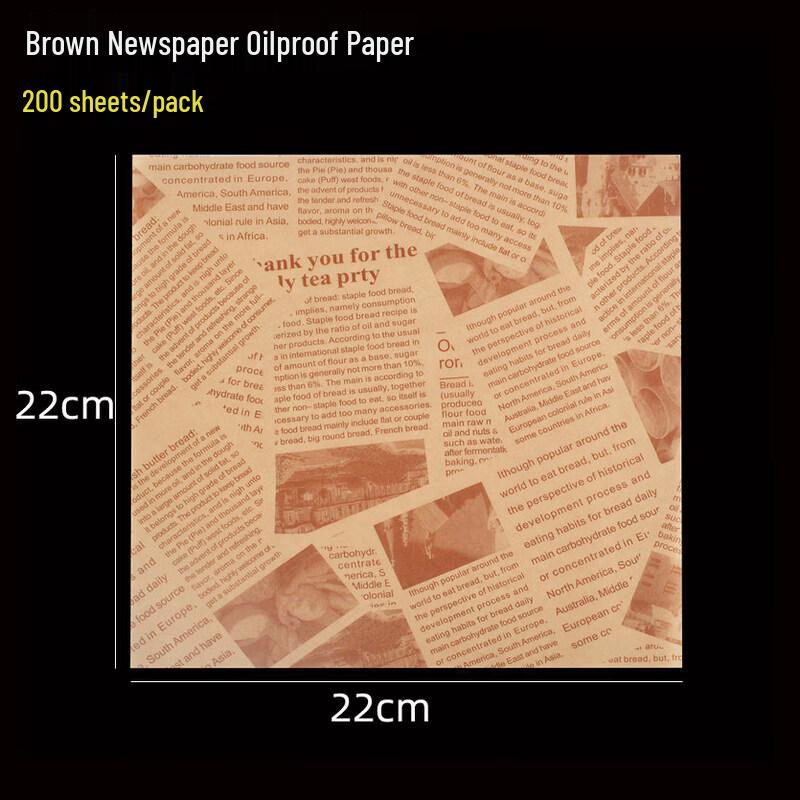 Disposable English Newspaper Print Oil-Proof Food Wrap Paper
Disposable English Newspaper Print Oil-Proof Food Wrap Paper