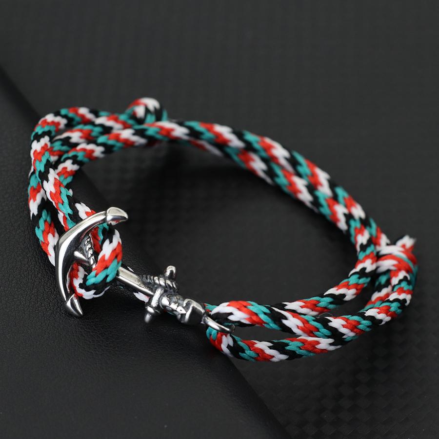 New Retro Anchor Bracelet For Men Stainless Steel Viking Skull Braslet Handmade Sliding Adjustable Ethnic Mountain Rope Braclet Adjustable
New Retro Anchor Bracelet For Men Stainless Steel Viking Skull Braslet Handmade Sliding Adjustable Ethnic Mountain Rope Braclet Adjustable
