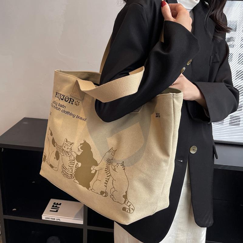 Large capacity bag women s autumn and winter 2025 new canvas premium shoulder bag college student casual tote bag чёрный
Large capacity bag women s autumn and winter 2025 new canvas premium shoulder bag college student casual tote bag чёрный