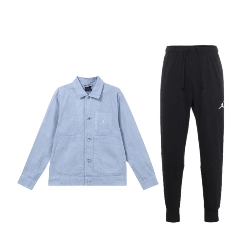 Jordan Essentials однотонный однобортный топ с длинным рукавом и воротником-поло, удобные брюки со средней талией и завязками, повседневный спортивный комплект FN4528-436+DQ7333-010 XXL
Jordan Essentials однотонный однобортный топ с длинным рукавом и воротником-поло, удобные брюки со средней талией и завязками, повседневный спортивный комплект FN4528-436+DQ7333-010 XXL