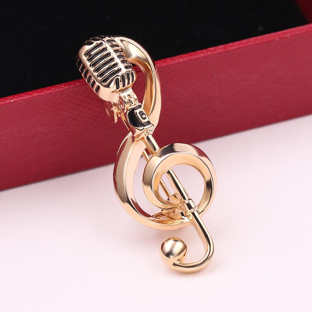 Fashion Microphone Music Note Brooches Alloy Treble Clef Badge Student Women s Cardigan Pins Backpack Decoration Accessory
Fashion Microphone Music Note Brooches Alloy Treble Clef Badge Student Women s Cardigan Pins Backpack Decoration Accessory