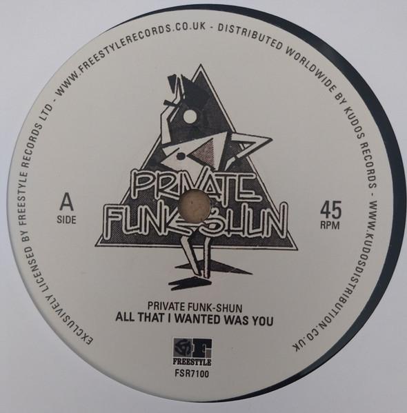7inch Record PRIVATE FUNK-SHUN - All That I Wanted Was You FSR7100 Freestyle Recor 2023 UK Soul/Funk
7inch Record PRIVATE FUNK-SHUN - All That I Wanted Was You FSR7100 Freestyle Recor 2023 UK Soul/Funk